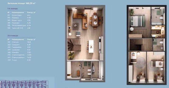 Таунхауси в Крюківщині, закритий комплекс, від 1100$/м², розтермінування - до 15 Місяців