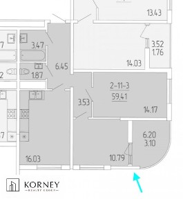 Продам 2к квартира ЖК 65 жемчужина Kadorr City Краснова ипподром