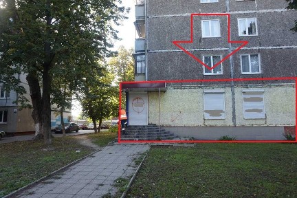 Мазепы, 49, нежилой фонд, первый этаж, фасад, напротив базы Щорса.
