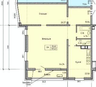 Продам 3 к. квартиру на проспекте Шевченко напротив Парка Победы, боковой вид моря, средний этаж