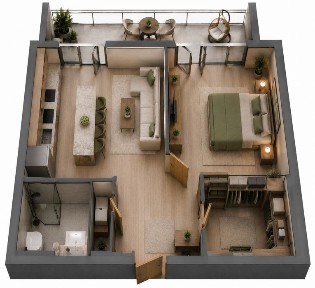 Квартира 50 м² на 7ст Фонтана / Аркадия‼️«Милос». МОРЕ. Великий балкон! Клубничный провулок