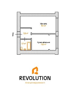 Продаж 1-кімнатної квартири в місті Ірпінь ЖК Фортуна 2. Без комісії