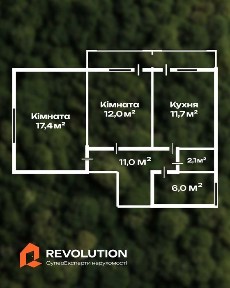 Продаж 2к квартири 64.2 кв. м на вул. Соломії Крушельницької 7 • ID 34598280