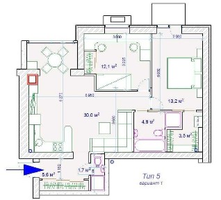 Продаж квартири 70м2 у парку в жк. FOREST HILL.