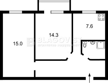 Оренда 2-кімнатної квартири Вацлава Гавела (Лепсе) 27 ГАЗ