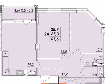 Продам 2 ком. квартиру 68м2 Кирпичный дом. Черемушки Парк