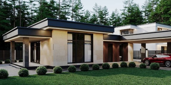 Одноповерховий будинок біля лісу | 140 м² | Підвал | Без комісії