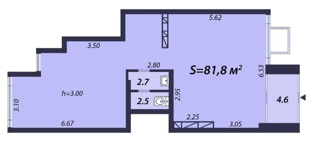 оренда приміщення 82 м², фасад, ЖК «Місто Квітів» вул. Тираспольська, 58 без комісії