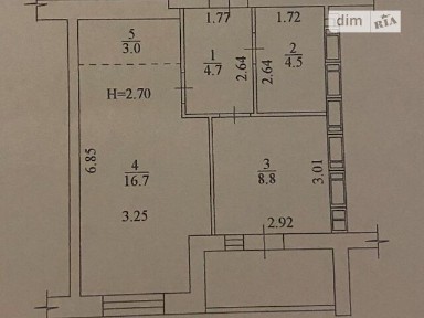 Продаж 1к квартири 39.7 кв. м на вул. Миру 41 • ID 34552104