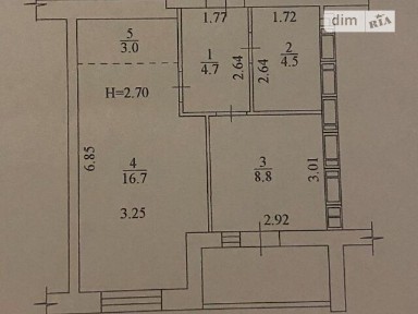 Продаж 1к квартири 39.7 кв. м на вул. Миру 41 • ID 34552104