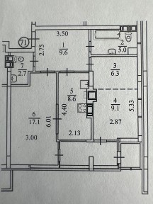 Продам 2кім квартиру 64,8 кв м, торг