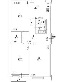 Продаж 3к квартири 63 кв. м на просп. Оболонський 14А • ID 34639545