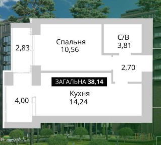 1К квартира в Гостомелі біля ПАРКУ! АКЦІЙНА пропозиція!