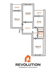 Без комісії. Продаж 3к квартири 93.29м2, ЖК Навігатор 2, вул. Коноплянська 22 А Оболонський р-н, єВідновлення