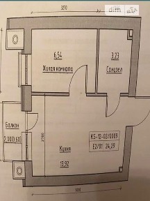 Продаж 1к квартири 24.29 кв. м на вул. Південна • ID 34644360