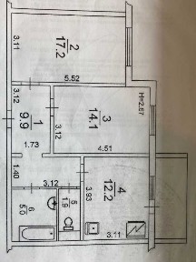 Продажа 2-комнатной квартиры 66 м², Михаила Максимовича ул., 9В
