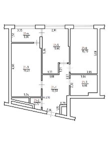 Продаж 2к квартири 76 кв. м на наб. Дніпровська • ID 34646059