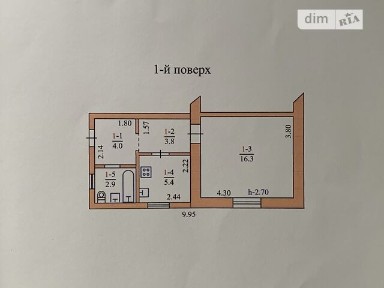 Польова вулиця, район Східний, Тернопіль, вул. Польова, 1 кімната • ID 33419082