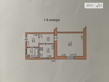 Польова вулиця, район Східний, Тернопіль, вул. Польова, 1 кімната • ID 33419082