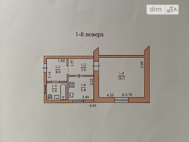 Продаж частини будинку на вул. Польова, 1 кімната • ID 33419082