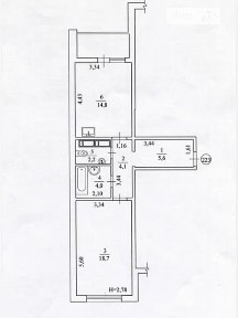 Продаж 1к квартири 51.6 кв. м на вул. Сім'ї Кульженків 21 • ID 34649896