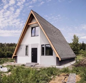 Будівництво A-frame будинку з фундаментом під ключ на вашій ділянці