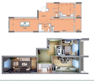 Продаж 2-кімнатної квартири 64 м², Теодора Драйзера вул.
