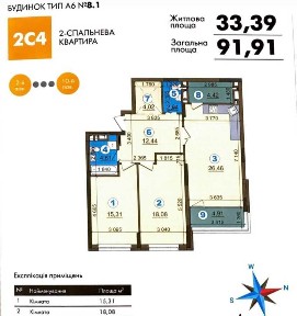 Продаж 2-кімнатної квартири 92 м², Олександра Олеся вул., 2Б