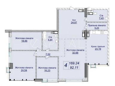 Продаж 5к квартири 169 кв. м на вул. Андрія Верхогляда 7 ЧЕРГА БУД. 2 • ID 34650975