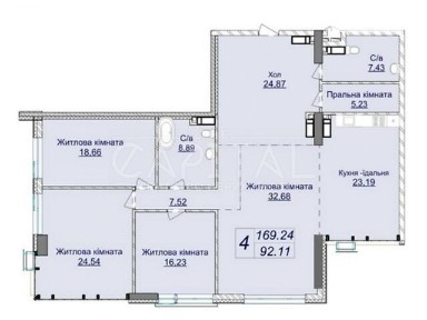 Продаж 5к квартири 169 кв. м на вул. Андрія Верхогляда 7 ЧЕРГА БУД. 2 • ID 34708582