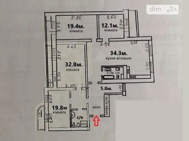 Довготривала оренда 4к квартири на вул. Олександра Довженка 14/1 • ID 34584799
