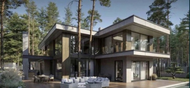 Сучасна резиденція в сосновому лісі | 550 м² | тераси 150 м² | приватне містечко