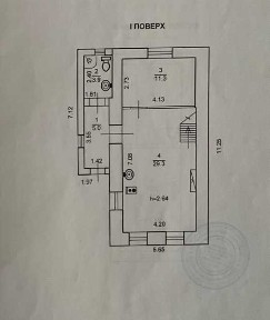 Будинок з виходом до річки, гарною територією та з газом