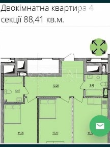 Продаж 2к квартири 88 кв. м на шосе Харківське 210 • ID 34661010
