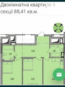 Продаж 2к квартири 88 кв. м на шосе Харківське 210 • ID 34717390
