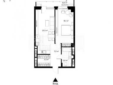 Продаж 2к квартири 63 кв. м на вул. Коновальця Євгена 19 • ID 34660591