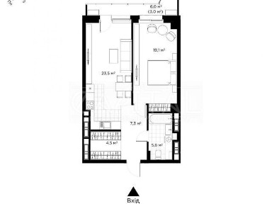 Продаж 2к квартири 63 кв. м на вул. Коновальця Євгена 19 • ID 34716978