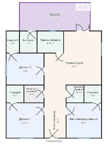 Продаж 1 поверхового будинку 100 кв. м, 3 кімнати, на Залізнична • ID 34639956