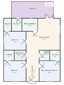 Продаж 1 поверхового будинку 100 кв. м, 3 кімнати, на Залізнична • ID 34639956