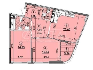 Продаж 2к квартири 80 кв. м на вул. Княжий Затон • ID 34719605