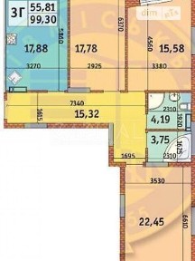 Продаж 3к квартири 100 кв. м на вул. Богатирська 32 • ID 34721829