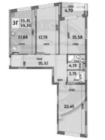 Продаж 3к квартири 100 кв. м на вул. Дубищанська 9 • ID 34664221