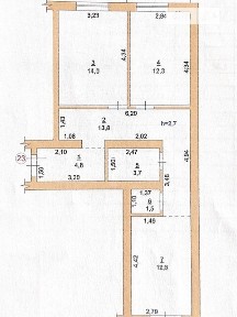 Продаж 2к квартири 64.2 кв. м на вул. Дубенська 33, кв. 23 • ID 34634160