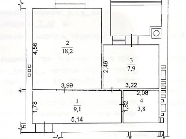 Продаж 1к квартири 44 кв. м на бул. Приозерний 3 • ID 34627390