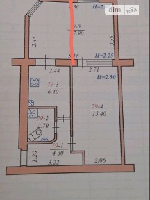 Продаж 2к квартири 46.4 кв. м на просп. Незалежності • ID 34608669