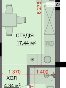 Продаж 1к квартири 24 кв. м на вул. Володимира Вернадського • ID 34600787