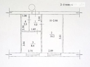 Продаж 1к квартири 31.1 кв. м на вул. Семінарська 46, кв. 56 • ID 34587257