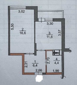 Продаж 1-кімнатної квартири 41 м², Академіка Глушкова просп., 42