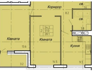 Продаж 2 кім квартири Новий Світ. вул Нечая