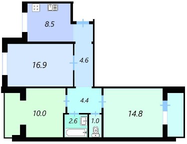 Продажа 3-х кім квартири вул. Рональда Рейгана, 11